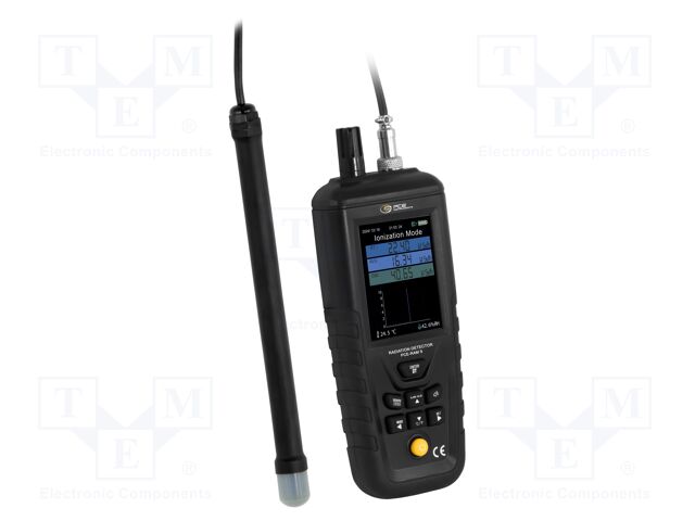 Meter: radation; LCD TFT 3,2"; 0÷10mSv/h,20÷3000keV; 0÷100%RH