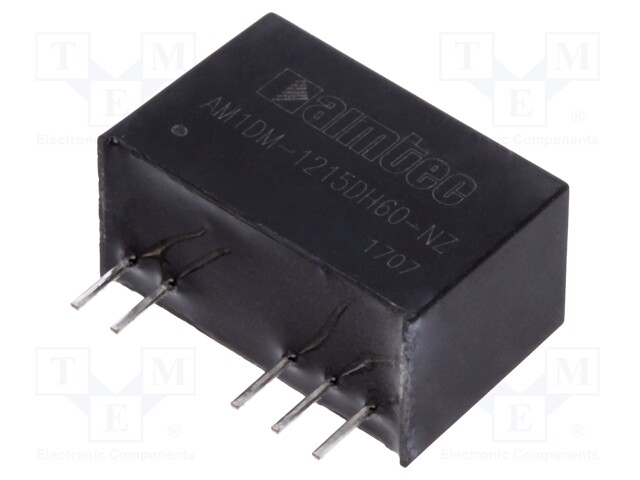 Converter: DC/DC; 1W; Uin: 10.8÷13.2V; Uout: 15VDC; Uout2: -15VDC