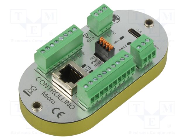 Module: PLC programmable controller; OUT: 8; IN: 10; Controllino