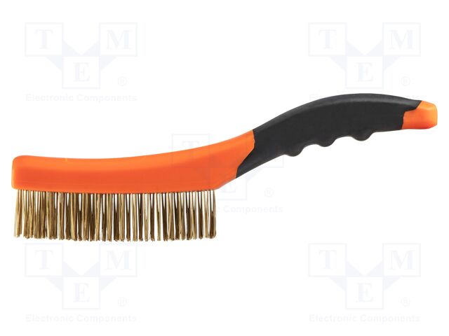 Brush; wire; brass; 260mm; Number of rows: 4