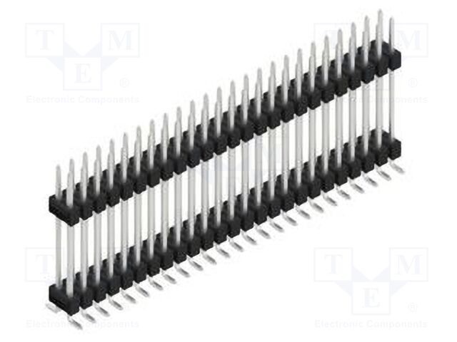 Connector: pin strips; pin header; male; PIN: 50; 2.54mm; SMT; 2x25