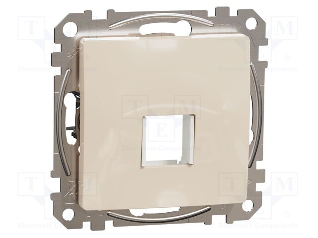 Central plate; IP20; plaster embedded; beige; Illumin: none