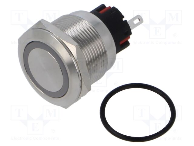 Switch: vandal resistant; Pos: 2; SPDT; 5A/250VAC; IP65; ON-(ON)