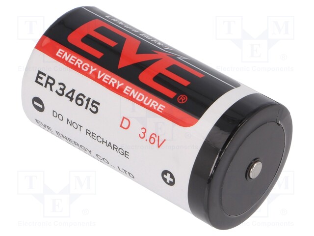 Battery: lithium; 3.6V; D; Ø32.9x61.5mm; 19000mAh