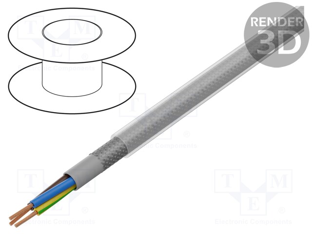 Wire; ÖLFLEX® CLASSIC 100 CY; 3G0,75mm2; tinned copper braid