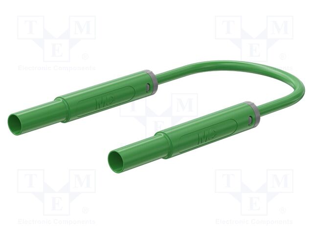 Test lead; 32A; banana plug 4mm,both sides; insulated; Len: 1m