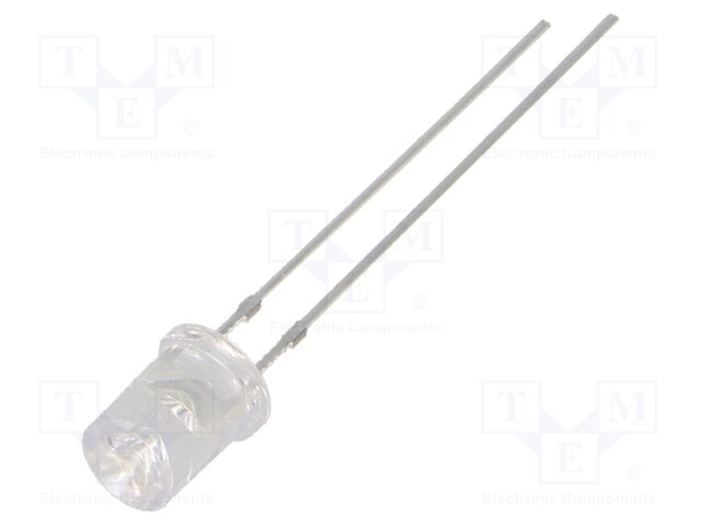 LED; orange; 5mm; 330÷500mcd; 120°; Front: recessed; 12÷15VDC