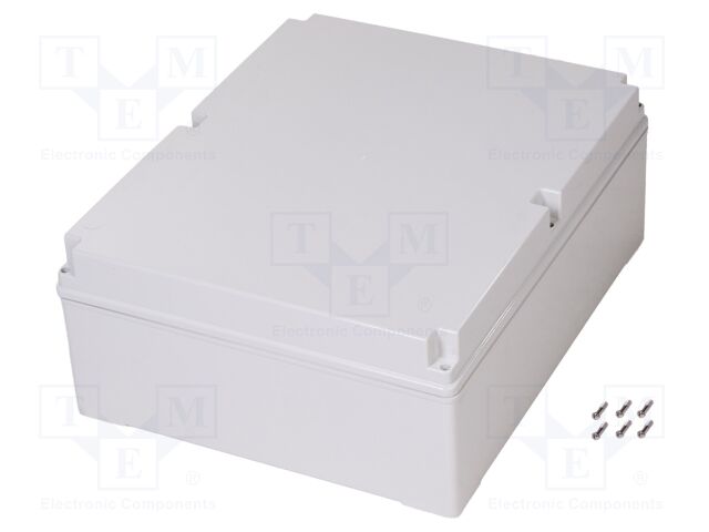 Enclosure: multipurpose; X: 380mm; Y: 460mm; Z: 180mm; SCABOX; grey