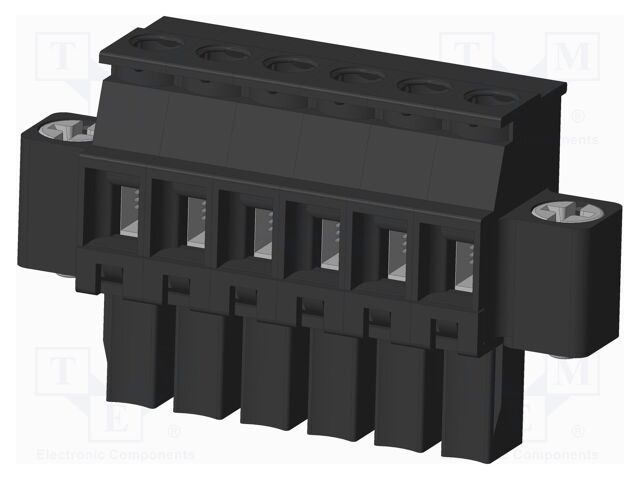 Connector: pluggable terminal block; plug; female; angled 90°