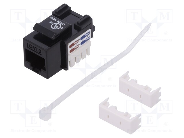 Socket; RJ45; PIN: 8; Cat: 6; shielded,Keystone; Layout: 8p8c; female