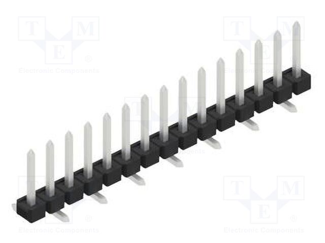 Connector: pin strips; pin header; male; PIN: 15; 2.54mm; SMT; 1x15