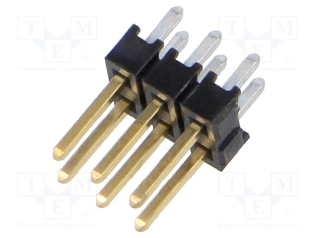 Connector: pin strips; pin header; male; PIN: 6; straight; 2.54mm