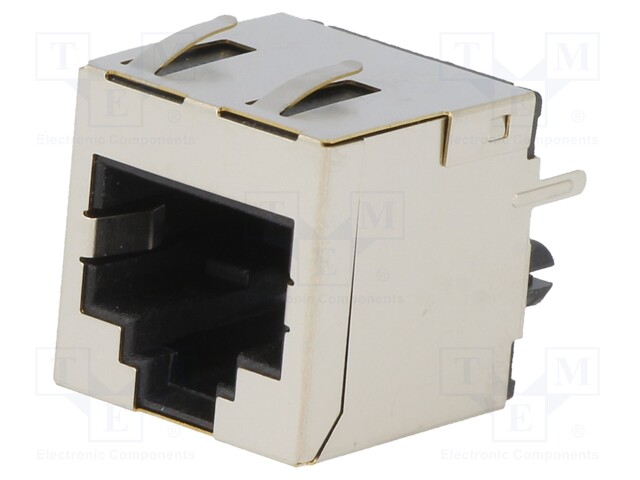 Socket; RJ45; PIN: 8; Cat: 6a; shielded; Layout: 8p8c; THT; straight