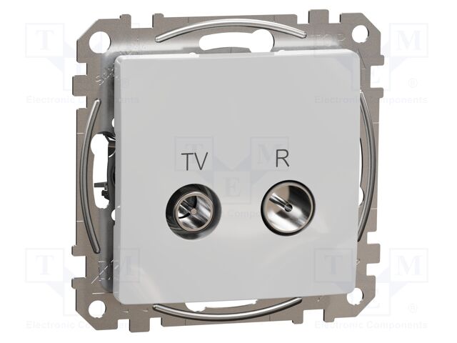 RTV socket intermediate; IP20; aluminium; Sedna; Illumin: none