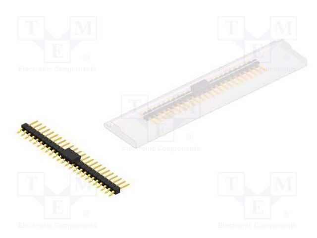 Connector: pin strips; pin header; male; PIN: 24; 2.54mm; SMT; 1x24