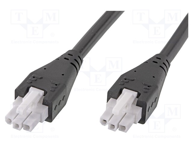 Cable; Mini-Fit Jr; female; PIN: 3; Len: 0.18m; 6A; Insulation: PVC