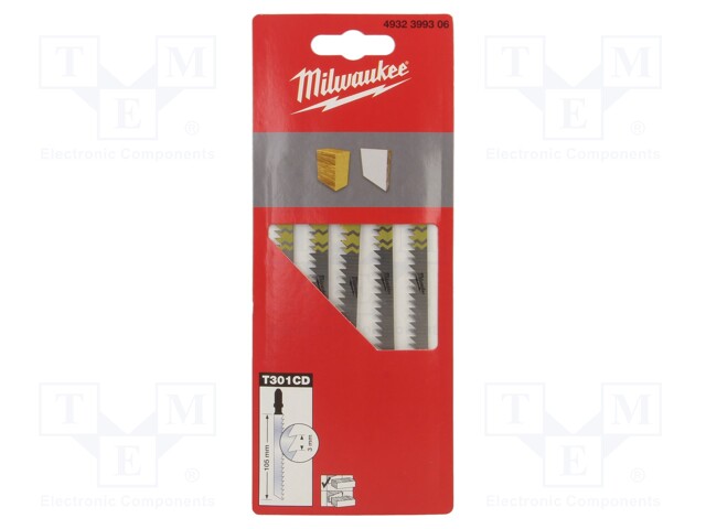 Hacksaw blade; wood; 105mm; 5pcs; Kind of holder: T