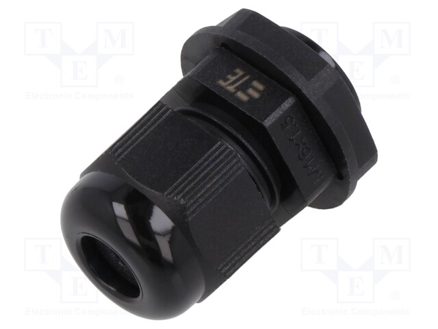 Cable gland; M16; 1.5; IP68; Mat: polyamide; black; Entrelec