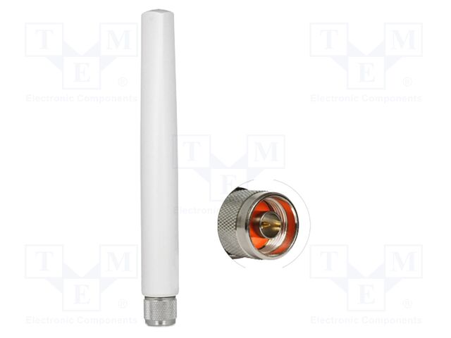 Antenna; inner,external; white; N; pole clamp,for wall mounting