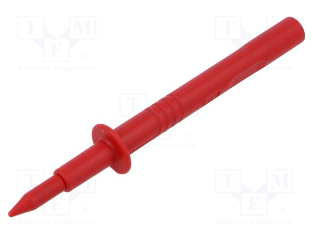 Measuring tip; red; Tip diameter: 4mm; Socket size: 4mm; 60VDC