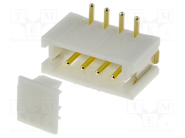 Socket; wire-board; male; 1.5mm; PIN: 4; SMT; 100V; 1A; tinned; 20mΩ