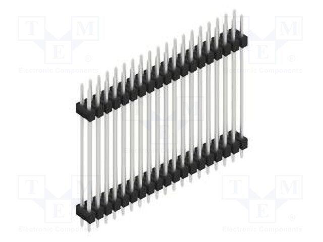 Connector: pin strips; pin header; male; PIN: 38; 2.54mm; THT; 2x19