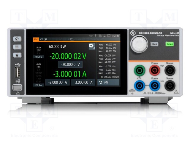 Channels: 1; 0÷20V; 8A; 60W; Features: voltmeter function; Plug: EU