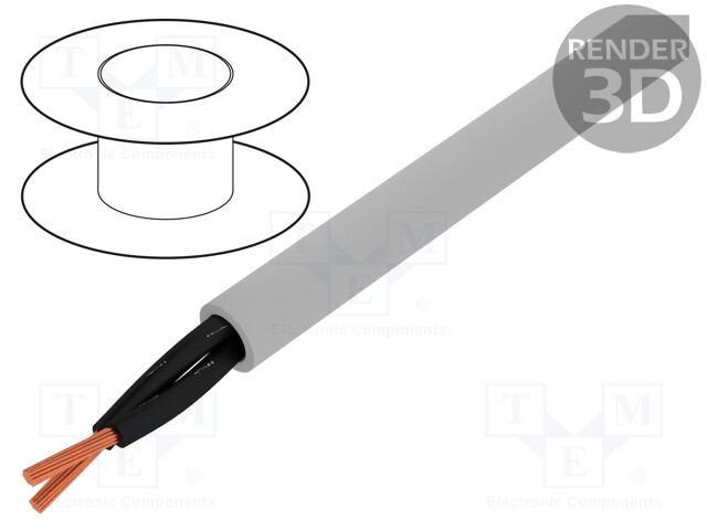 Wire; OLFLEX® 191; 2x1,5mm2; unshielded; 300/500V; PVC; Cu; grey