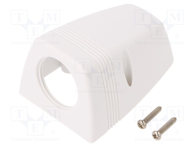 Car lighter socket housing; white