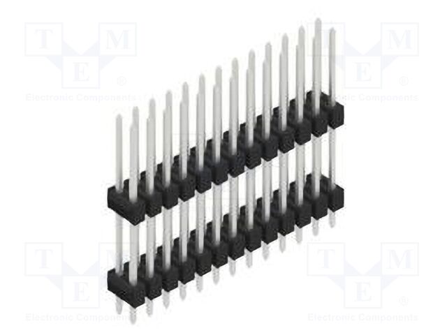 Connector: pin strips; pin header; male; PIN: 26; 2.54mm; THT; 2x13