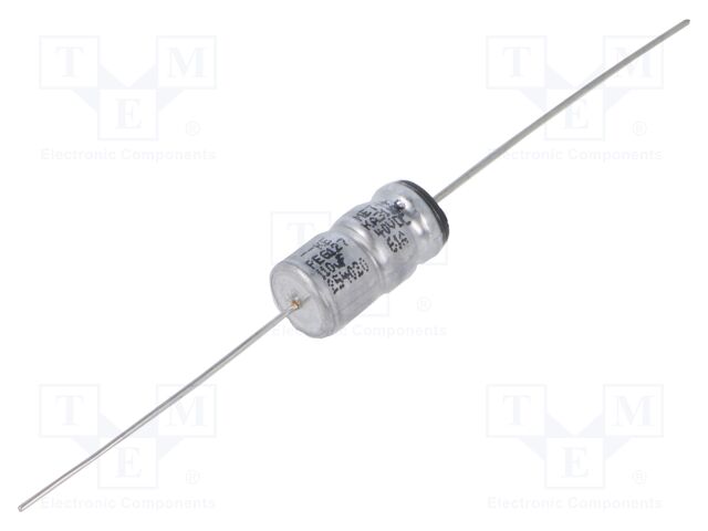 Capacitor: electrolytic; THT; 110uF; 40VDC; -10÷30%; Leads: axial