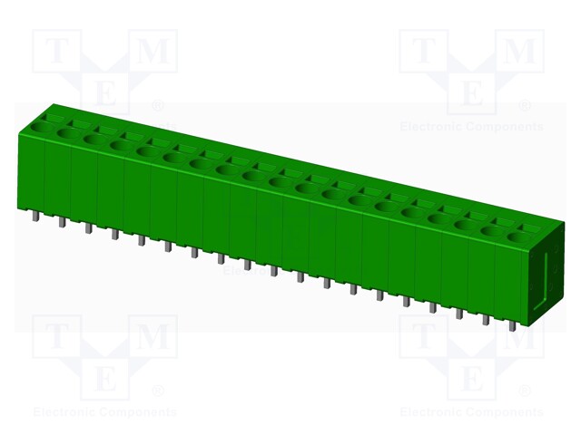 Connector: PCB terminal block; terminal; angled; Plating: tinned
