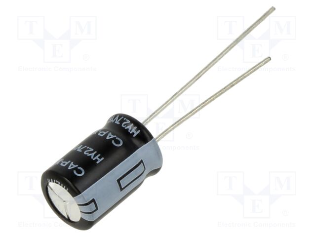 Supercapacitor; THT; 1F; 2.7VDC; -10÷30%; Ø8x12mm; 250mΩ; vertical