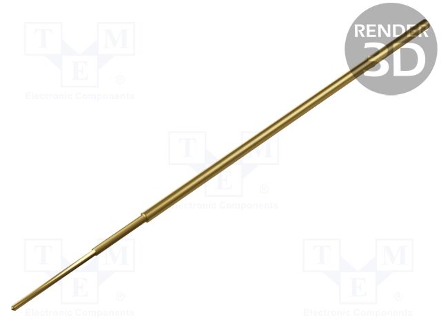 Test probe socket; Min.pitch: 1.27mm; AgNi; gold-plated; head WR