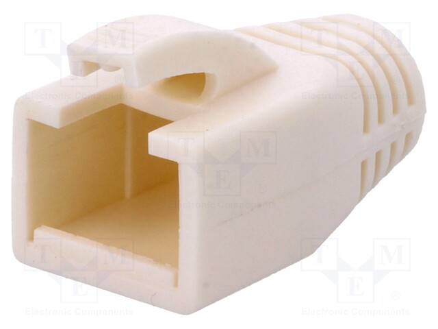 RJ45 plug boot; 6mm; Colour: white