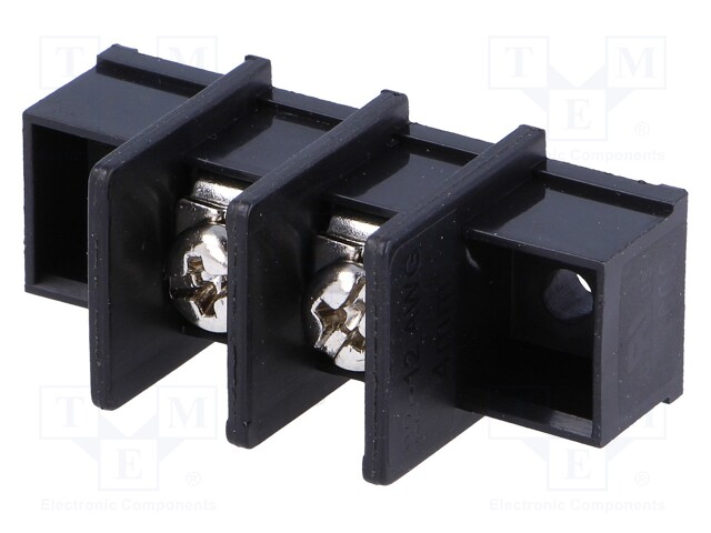 PCB terminal block; straight; 9.5mm; ways: 2; THT,screw terminal