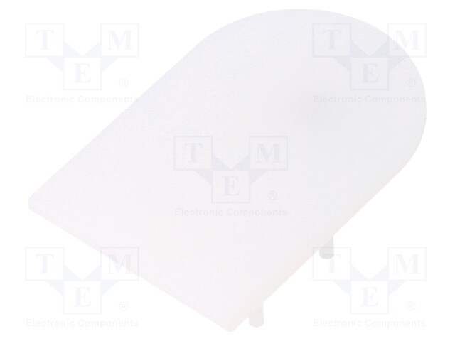 Cap for LED profiles; milky; PMMA; Application: VARIO30-02; V: D9
