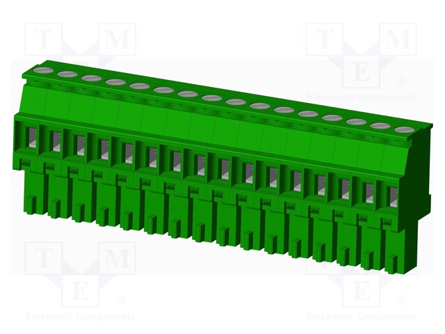 Connector: pluggable terminal block; plug; female; angled 90°