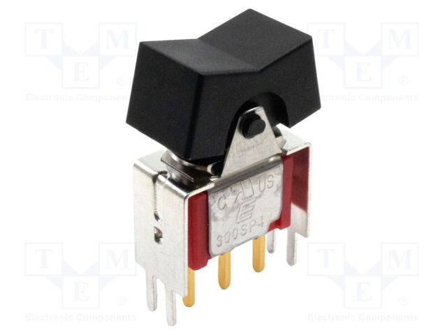 ROCKER; SP3T; Pos: 3; (ON)-OFF-(ON); 2A/250VAC; 5A/28VDC; black