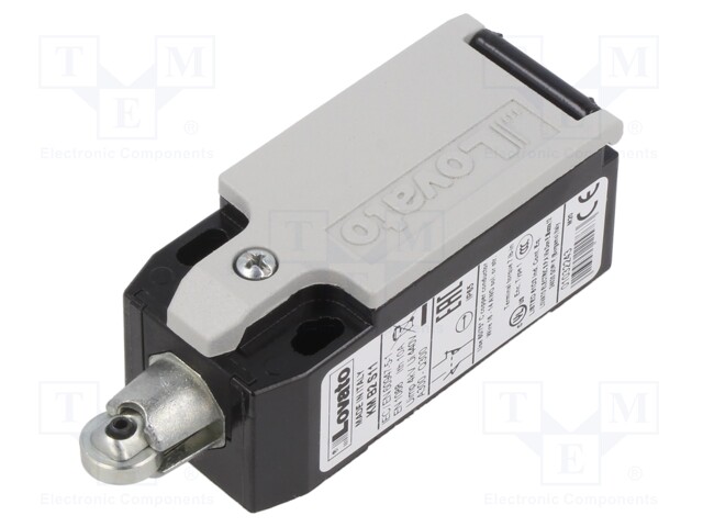 Limit switch; metal roller Ø11mm; NO + NC; 10A; M20; IP65