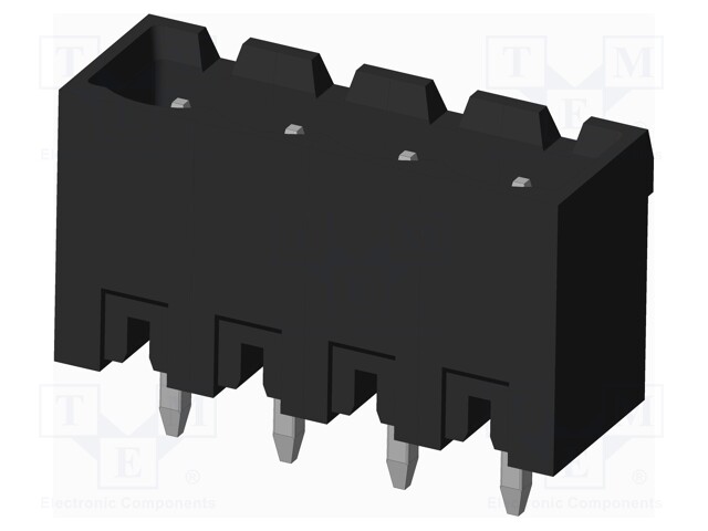 Connector: pluggable terminal block; socket; male; on PCBs