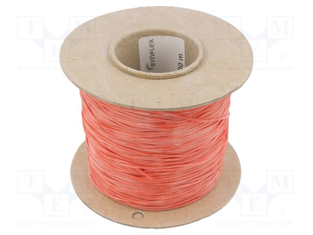 Insulating tube; Mat: silicone; red; Øint: 0.8mm; Wall thick: 0.4mm