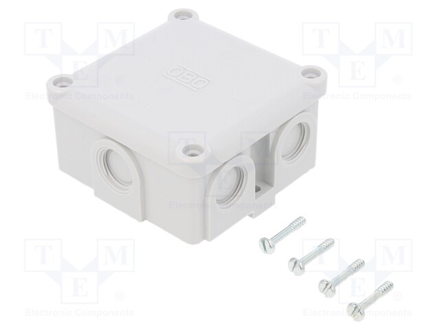 Enclosure: junction box; X: 91mm; Y: 91mm; Z: 51mm; duroplast; IP54