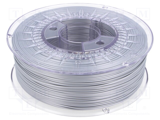 Filament: PLA; 1.75mm; aluminium; 200÷235°C; 1kg; ±0,05mm