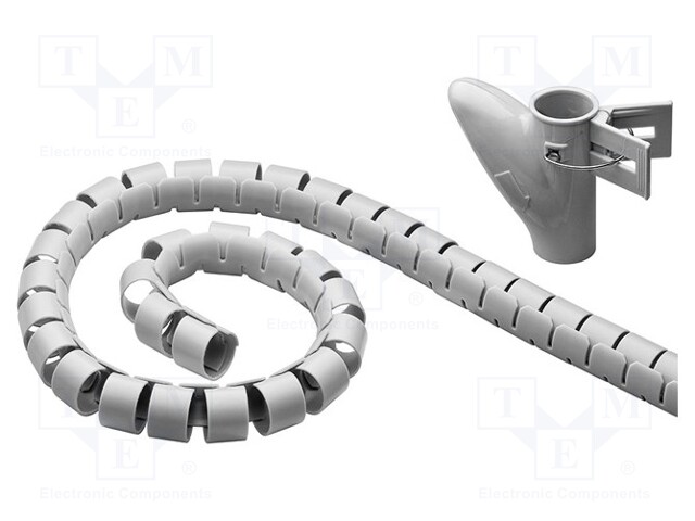 Spiral wrapping; ØBundle : 20mm; L: 2.5m; Body: grey