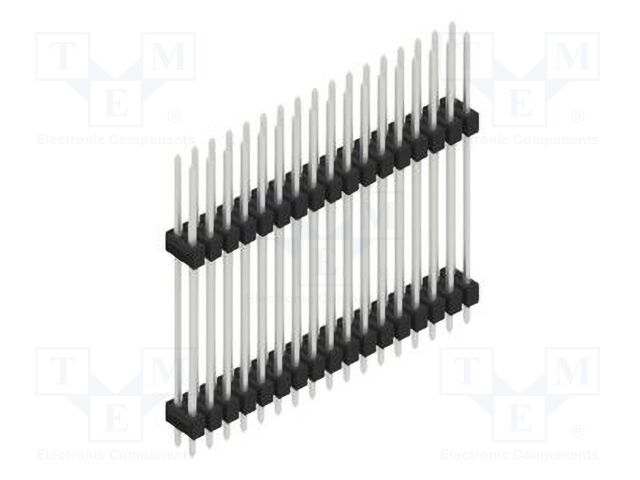 Connector: pin strips; pin header; male; PIN: 34; 2.54mm; THT; 2x17