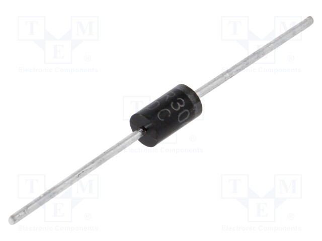 Diode: rectifying; THT; 600V; 3A; Ammo Pack; Ifsm: 150A; DO27; 100ns