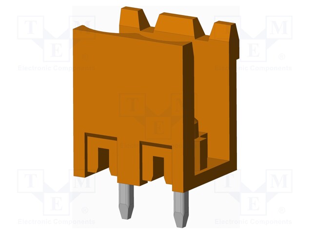 Connector: pluggable terminal block; socket; male; on PCBs