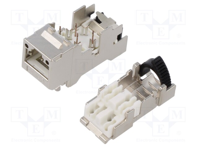 Connector: RJ45; plug; PIN: 8; Cat: 6a; shielded; Layout: 8p8c; IDC