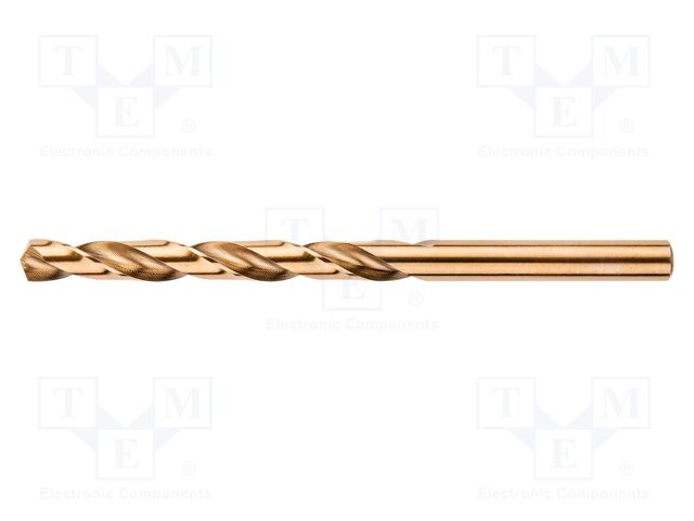 Drill bit; for metal; Ø: 6mm; high speed steel cobalt HSS-Co